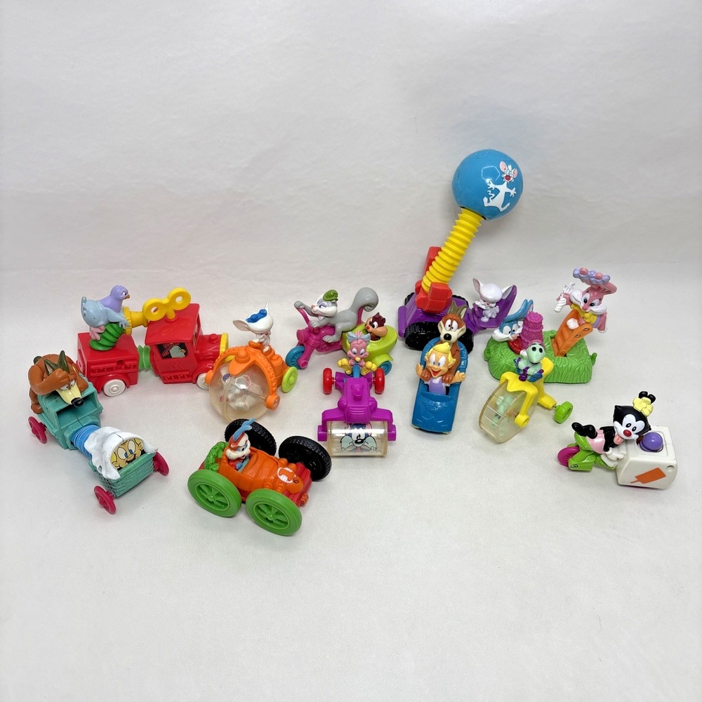 VTG McDonalds Lot of 11 Animaniacs Tiny Toons Looney Tunes‎ Happy Meal Toys 90s
